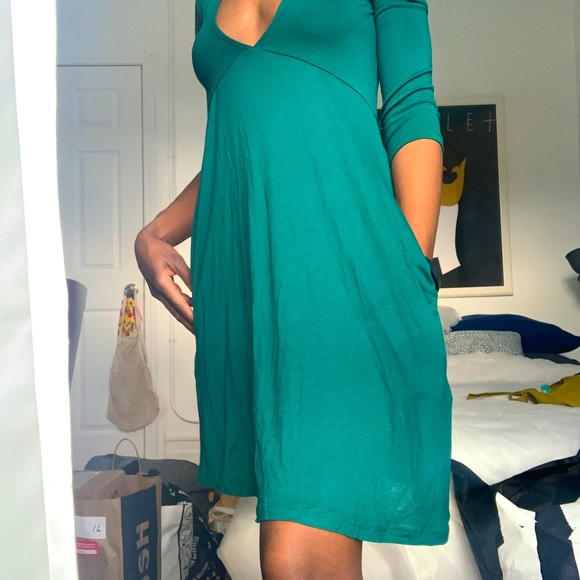 teal a-line dress - Picture 4 of 4